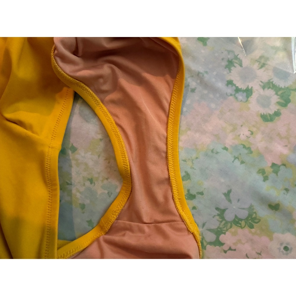 J.Crew | One-Shoulder Ruched One Piece Swimsuit Plus Size 20 Yellow BC108 - Picture 10 of 10